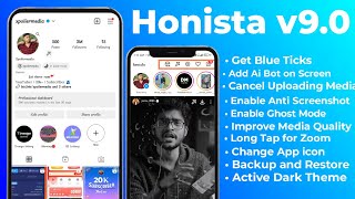 Honista v90Get free Blue ticks Honista new update🤩 New features added [upl. by Saenihp817]