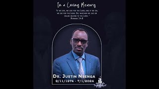 SERVICE IN A LOVING MEMORY OF EV DR JUSTIN NSENGA 7132024 [upl. by Lehctim]