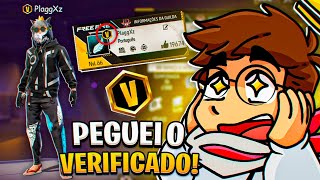 Eu Finalmente Consegui Pegar o VERIFICADO Do Free fire [upl. by Fermin]