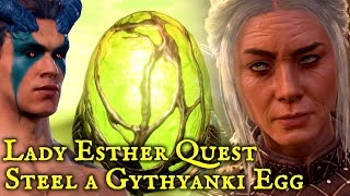 Baldurs Gate 3  How to Open the Rosymorn Monastery Doors and Steal a Githyanki Egg  Lady Esther [upl. by Llohcin]