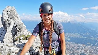 Innsbrucker Klettersteig  Am steilen Grat über die Nordkette  Karwendel [upl. by Ayahs956]