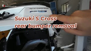 Suzuki S Cross rear bumper removal [upl. by Francene980]