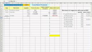 Magazzino valorizzato a costo medio ponderato [upl. by Srevart306]