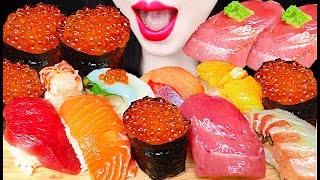 ASMR SUSHI SALMON ROE 연어알 초밥 MUKBANG 먹방 [upl. by Nielson]