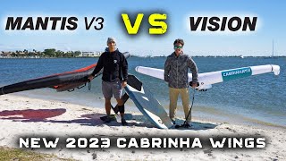 Mantis v3 VS Vision  Wing Foil review [upl. by Arol]