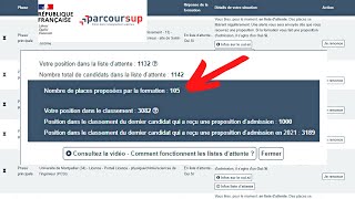 liste dattente comment ça marche comment savoir si vous avez une chance Parcoursup admission ibra [upl. by Nortna]