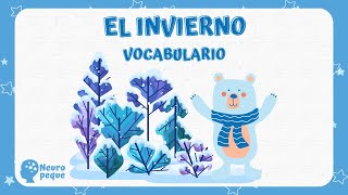 Vocabulario de INVIERNO para niños ☃️❄️ Actividades Divertidas para niños [upl. by Annora]