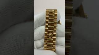 82250  2014 Rolex DayDate II 41mm President Bracelet Yellow Gold Champagne Diamond 218398BR [upl. by Noryb]