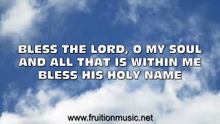 Bless The Lord O My Soul Medium Key Instrumental with Lyrics [upl. by Rez]