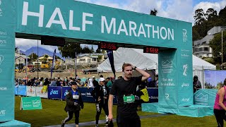 Running my FIRST Half Marathon  Queenstown Marathon 2020 [upl. by Anastassia164]