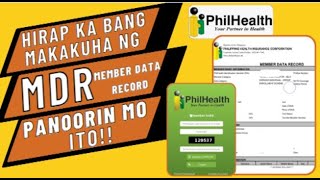 PHILHEALTH MDR Member Data Record PAANO MAKAKUHA ONLINE NGAYONG 2023 PANOORIN MO ITO [upl. by Viridissa]