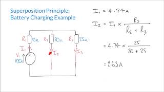 Using the Superposition Principle to Evaluate Complex Circuits [upl. by Selym]