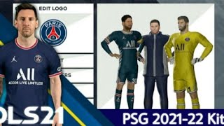 Paris Saint Germain PSG 202121 Logo and Kits  Dls 21 [upl. by Lizette]