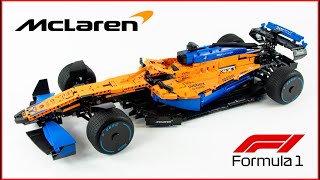 LEGO TECHNIC 421141 McLaren Formula 1 Race Car Speed Build  Brick Builder [upl. by Talbot]