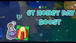 INSANE 6T HONEYDAY Blue Hive BOOST  Roblox Bee Swarm Simulator [upl. by Moseley]