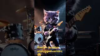 Raatein lambiya lambiya  Animation  Cat playing guitar  Trending  Kids songs [upl. by Yznyl]