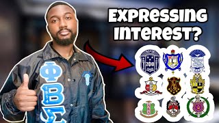 Avoid These Mistakes😬Expressing Interest in Greek D9 FraternitiesSororities  NPHC Advice [upl. by Eenattirb]