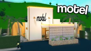 construí un MOTEL en mi ciudad de bloxburg [upl. by Albertson]