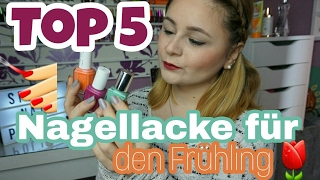 TOP 5 Nagellacke für den Frühling [upl. by Gualtiero]