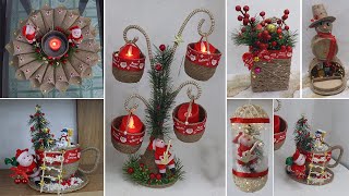 8 Jute craft Christmas decorations ideas  Home decorating ideas [upl. by Hebbe984]