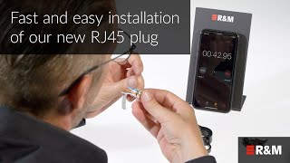 Fastest Way to Wire a Shielded RJ45 Cat 6A Plug – the RampM FM45 [upl. by Nimrak]