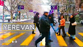 Driving Tour in Yerevan Armenia Snowy Streets Jan 25 2024 4K 60fps [upl. by Gebhardt]