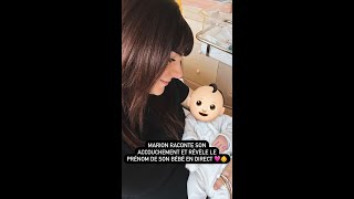 Marion révèle le prénom de son bébé en direct 👶 [upl. by Oirevlis]