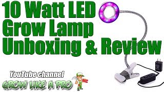 Niello 10 Watt LED Grow Light Unboxing And Review [upl. by Annabell]