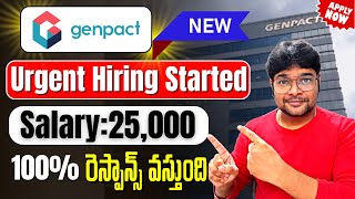 Urgent Hiring  Genpact Direct Hiring Started  Genpact jobsLatest jobs 2024 in TeluguVtheTechee [upl. by Ynohtnaleahcim713]