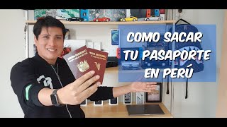 COMO SACAR TU PASAPORTE EN PERÚ  PASAPORTE BIOMETRICO  PASAPORTE ELECTRONICO  PASAPORTE PERÚ [upl. by Eirrehs]