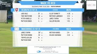 Wadebridge CC 1st XI v Redruth CC 1st XI [upl. by Cockburn]