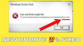 Fix Can not find script file taskvbs in Windows 111087  How To Remove taskvbs Message Popup [upl. by Bertero]