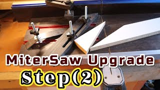 Miter Saw upgrade steep 2  Angle cut  Cross cut  Straight cut  Miter Saw Sled [upl. by Keir]