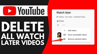 How to Delete ALL Watch Later Videos from YouTube 2024 [upl. by Junie7]