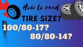 HOW TO READ MOTORCYCLE TIRE SIZE [upl. by Arremat]