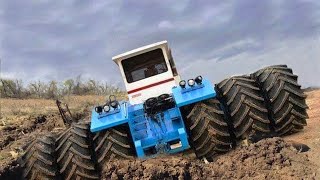 Biggest Tractors Stuck in Mud Compilation  Tractor Pull and Sound 2020 [upl. by Anauqat]