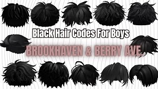 40 Aesthetic Roblox Hair Codes for Boys Berry Avenue Bloxburg and Brookhaven [upl. by Ahsein]