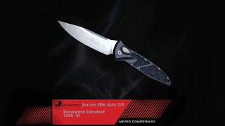 MICROTECH Socom Elite Auto SE Stonewash Standard 160A10 [upl. by Naillik320]