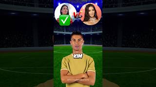 IShowSpeed asks Ronaldo  Georgina Rodriguez vs Kim Kardashian shorts [upl. by Dina]