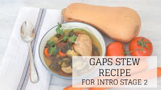 GAPS Stew  GAPS DIET RECIPES STAGE 2  Bumblebee Apothecary [upl. by Bekha]