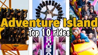 Top 10 rides at Adventure Island  Southend on Sea  2022 [upl. by Gaillard]