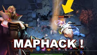 Dota 2 Cheaters SUNSTRIKE inside FOG OF WAR MAPHACK  Other Scritps [upl. by Enomal]