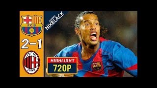 Barcelona 21 AC Milan 2005 Champions League All goals amp Highlights FHD1080P [upl. by Kciderf535]