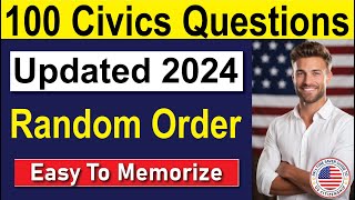 USCIS Official 100 Civics Questions and Answers 2024 for US Citizenship Interview amp Test 2024 [upl. by Frederico509]