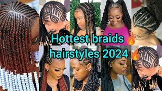 Hottest and unique braids hairstyles for black women stylish braid hairstyles worth tryingCornrows [upl. by Ahsiekam]