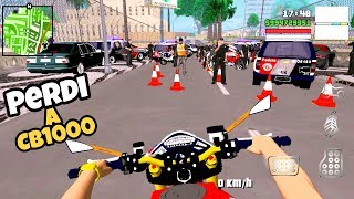 GTA SA ANDROID MOTOVLOG  CAI NA MAIOR BLITZ DO MUNDO 😨 [upl. by Ahsiryt]