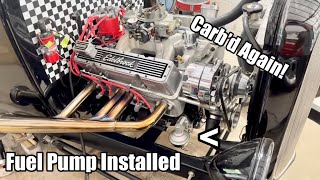 Fuel Pump Install amp Carbureted Again  4 IDF Conversion  ‘32 Ford Roadster Hot Rod [upl. by Obala231]