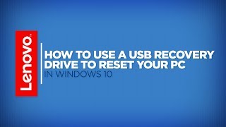 How To  Use a USB Recovery Drive to Reset Your PC in Windows 10 [upl. by Nathalie136]