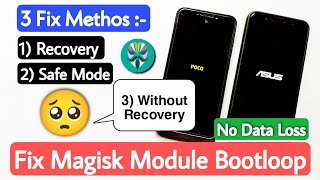 FIX Magisk Module BOOTLOOP In Any Phone Delete Modules Using TWRP Fix Magisk Bootloop Without TWRP [upl. by Shute505]