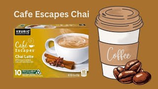 Cafe Escapes Chai  Latte Keurig SingleServe  KCup Pods  60 Count [upl. by Suu]